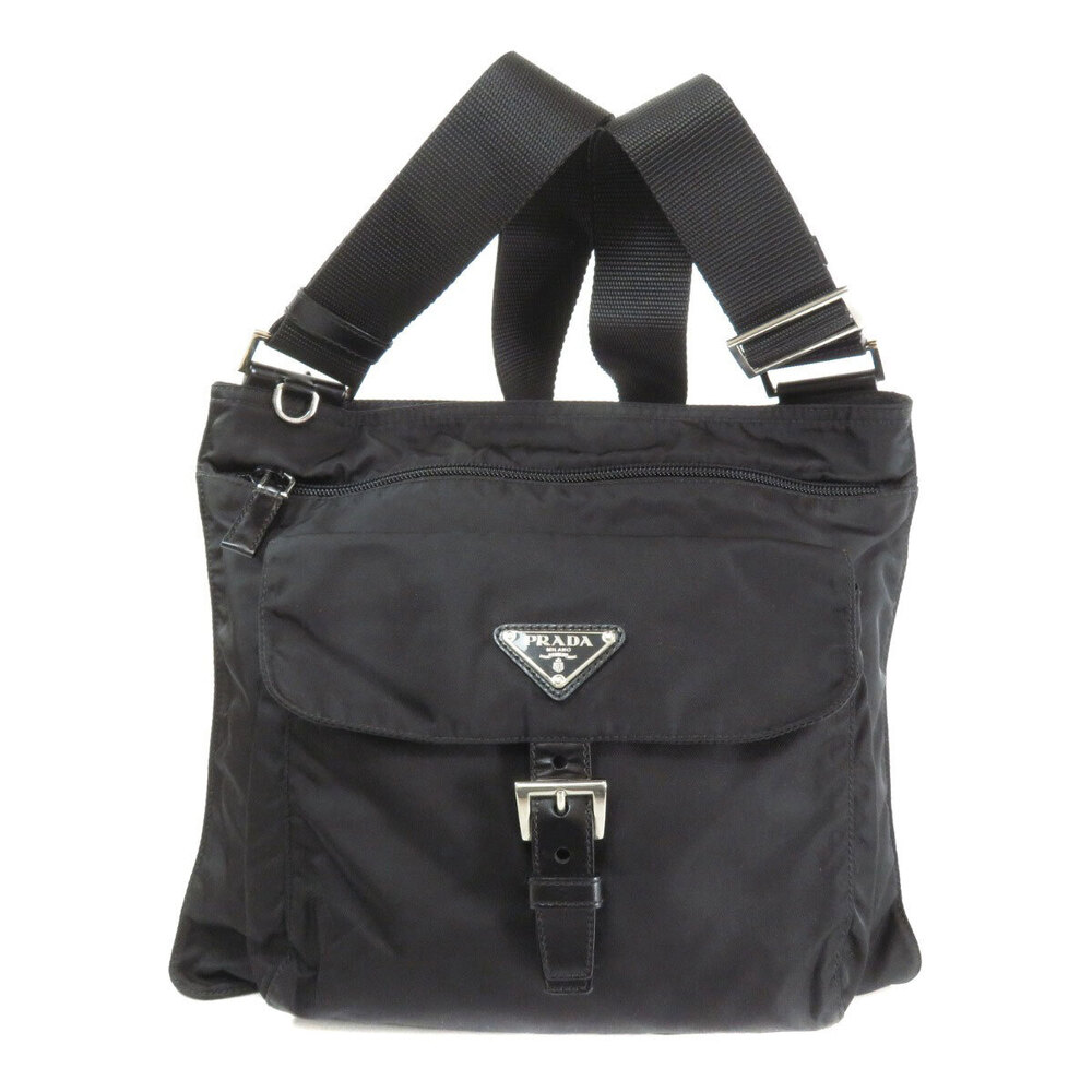 Prada logo plate Black Shoulder Crossbody bag - Picture 11 of 11